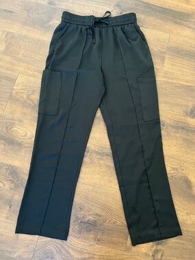 Skies Are Blue Black Cargo Drawstring Pants